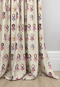 Fairy Cakes, Cupcake Sponge - Made to Measure Curtains